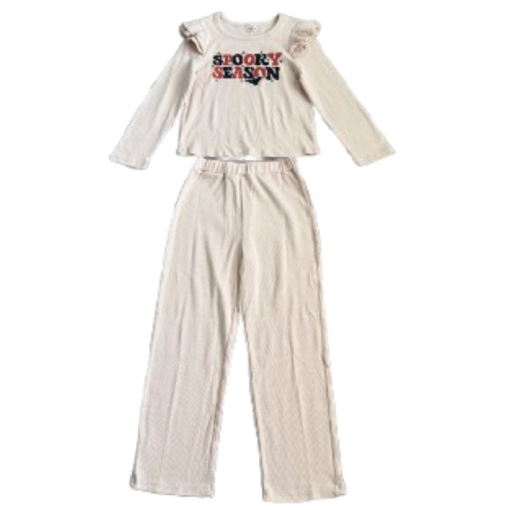 046 NIB Girl’s Spooky Season 2 Piece Ribbed Outfit - Size: 150‎ (12)